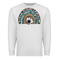 Oatmeal Heather soccer rainbow Premium Sweatshirt - Artiststas