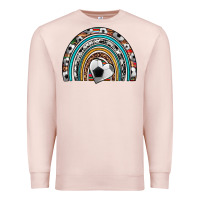 Pale Pink soccer rainbow Premium Sweatshirt - Artiststas