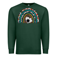 Sports Green soccer rainbow Premium Sweatshirt - Artiststas