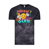 Cloud Black hippie soul Vintage Tee - MaliasSmallBusiness