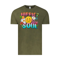 Vintage Olive hippie soul Vintage Tee - MaliasSmallBusiness