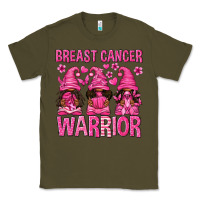 Army Green Breast Cancer Warrior Afro Gnomes Classic Tee - texasbilliewilder