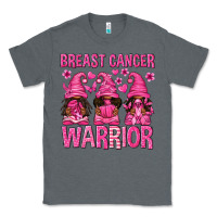 Charcoal Heather Breast Cancer Warrior Afro Gnomes Classic Tee - texasbilliewilder
