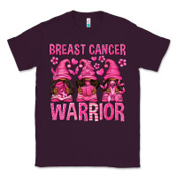 Plum Breast Cancer Warrior Afro Gnomes Classic Tee - texasbilliewilder