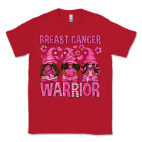 Red Breast Cancer Warrior Afro Gnomes Classic Tee - texasbilliewilder