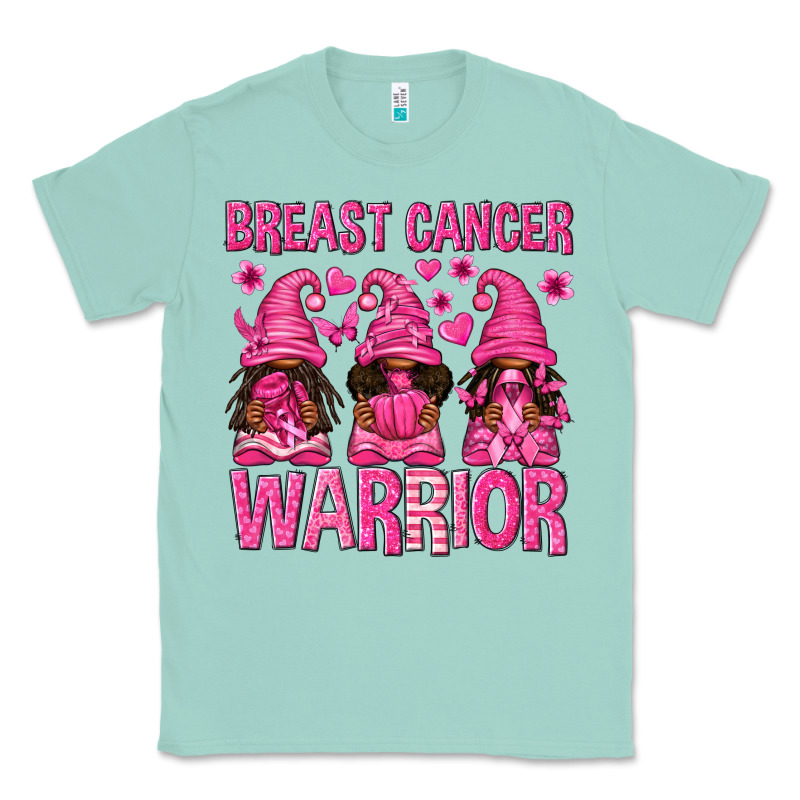 Breast Cancer Warrior Afro Gnomes Classic Tee by texasbilliewilder | Teevron