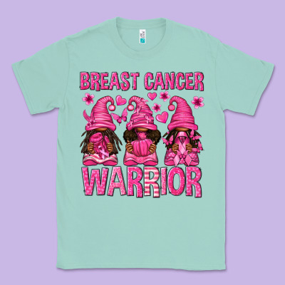 Breast Cancer Warrior Afro Gnomes Classic Tee Designed By Texasbilliewilder