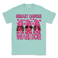 Seafoam Breast Cancer Warrior Afro Gnomes Classic Tee - texasbilliewilder