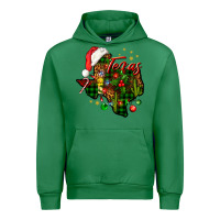 Emerald Christmas Texas map Urban Hoodie - NancyCooperArtShop
