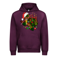 Mauve Wine Christmas Texas map Urban Hoodie - NancyCooperArtShop