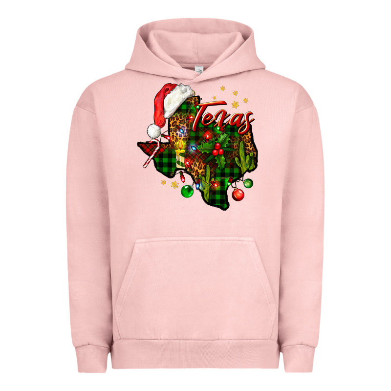 Christmas Texas Map Urban Hoodie by NancyCooperArtShop | Teevron