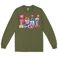 Army Green valentine's day coffee cups Long Sleeve Tee - Zillion Design Studio