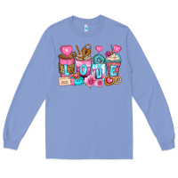 Colony Blue valentine's day coffee cups Long Sleeve Tee - Zillion Design Studio