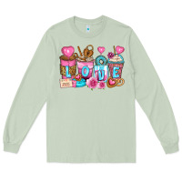 Matcha valentine's day coffee cups Long Sleeve Tee - Zillion Design Studio