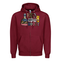 Burgundy Tequila Zipper Hoodie - CowhideDigitalArt