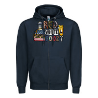 Navy Tequila Zipper Hoodie - CowhideDigitalArt