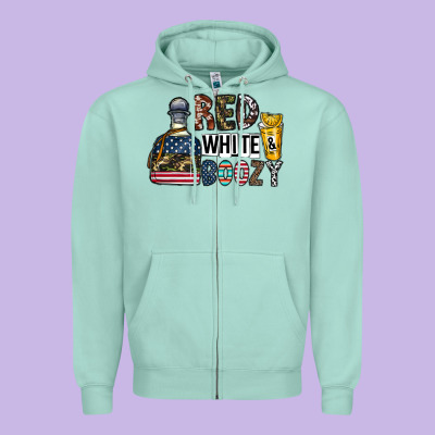 Tequila Zipper Hoodie Designed By Cowhidedigitalart