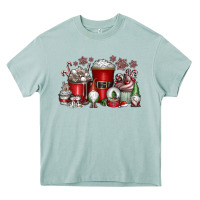 Arona Christmas Coffee Drink Heavy Core Tee - CowhideDigitalArt