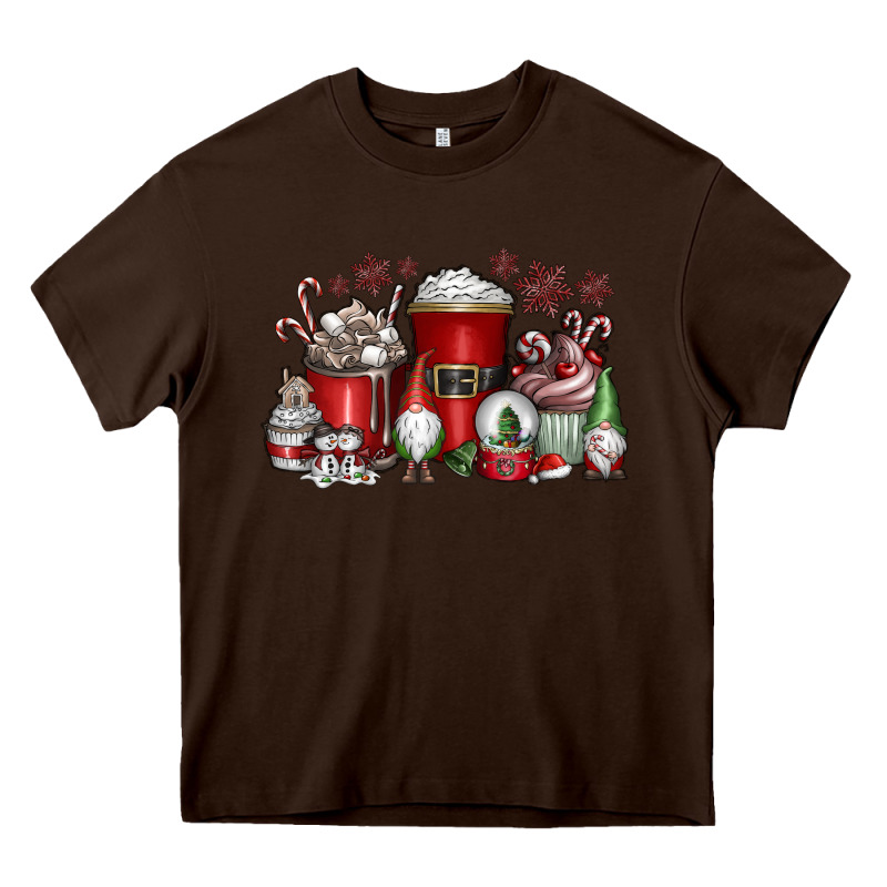 Christmas Coffee Drink Heavy Core Tee by CowhideDigitalArt | Teevron