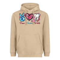 Peace Love Dental Heavyweight Hoodie | Teevron