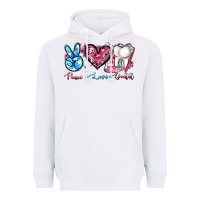 White peace love dental Heavyweight Hoodie - AdoDesignShop
