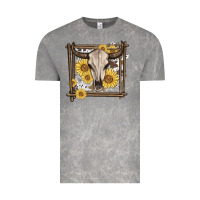 Cloud Rock western bull skull Vintage Tee - MaliasSmallBusiness