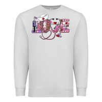 Dove Grey valentine's day nurse love Premium Sweatshirt - AdoDesignShop