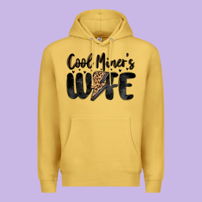 Cool Miner S Wife Premium Hoodie Designed By Maliassmallbusiness