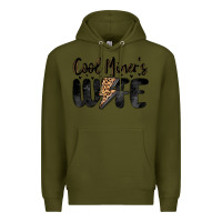 Army Green cool miner s wife Premium Hoodie - MaliasSmallBusiness