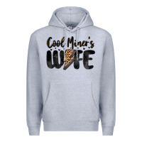 Heather Grey cool miner s wife Premium Hoodie - MaliasSmallBusiness