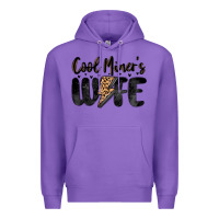 Purple cool miner s wife Premium Hoodie - MaliasSmallBusiness