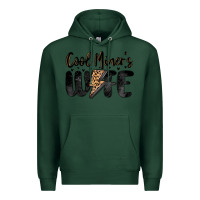 Sports Green cool miner s wife Premium Hoodie - MaliasSmallBusiness
