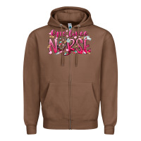 Chestnut one loves nurse Zipper Hoodie - RacoonDesign