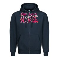Navy one loves nurse Zipper Hoodie - RacoonDesign