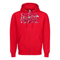 Red one loves nurse Zipper Hoodie - RacoonDesign