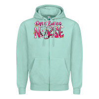 Seafoam one loves nurse Zipper Hoodie - RacoonDesign