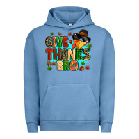 Pigment Pebble Blue give thanks bro Urban Hoodie - MaliasSmallBusiness