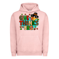 Pigment Salmon give thanks bro Urban Hoodie - MaliasSmallBusiness