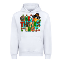 White give thanks bro Urban Hoodie - MaliasSmallBusiness
