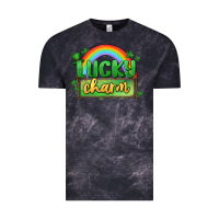 Cloud Black lucky charm Vintage Tee - MaliasSmallBusiness