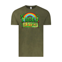 Vintage Olive lucky charm Vintage Tee - MaliasSmallBusiness