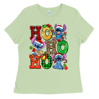 Matcha ho ho ho stitch Ladies Tee - AdoDesignShop