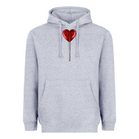 Heather Grey heart candy Heavyweight Hoodie - AdoDesignShop