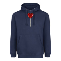 Navy heart candy Heavyweight Hoodie - AdoDesignShop