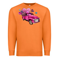 Carrot truck with hearts Premium Sweatshirt - AdoDesignShop