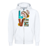 White western love baseball Zipper Hoodie - HRA Design Shop