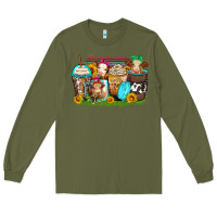 Army Green heifers coffee cups Long Sleeve Tee - Zillion Design Studio