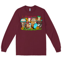 Burgundy heifers coffee cups Long Sleeve Tee - Zillion Design Studio