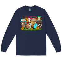 Navy heifers coffee cups Long Sleeve Tee - Zillion Design Studio