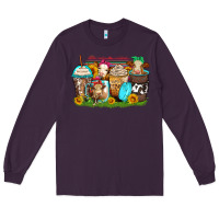 Plum heifers coffee cups Long Sleeve Tee - Zillion Design Studio